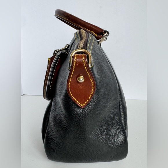 Dooney & Bourke Black Leather Satchel - Picture 3 of 9